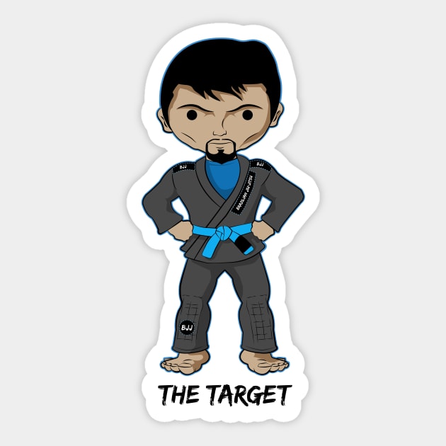 BJJ Characters Blue Belt Sticker by GuardUp